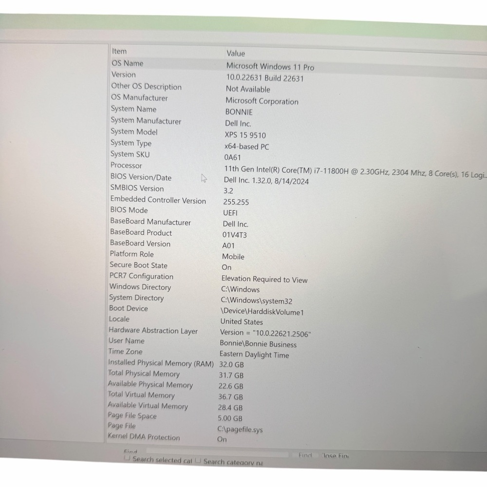 Dell XPS 15 9510 | i7 | 32GB RAM | 1TB SSD | Touchscreen | Windows 11 Pro - Picture 3 of 7